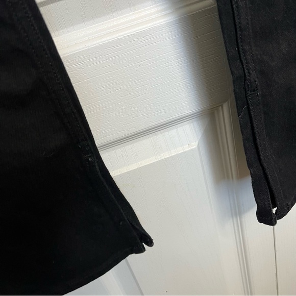 Women's Black Extra High Rise Kicker Boot Denim Jeans Size 6 Tall - Picture 4 of 7